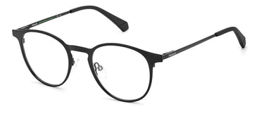 Premium Men Polaroid Eyeglasses: PLD D442 - Matte Black - SpecSMART Eye Clinic (Diagonal View)